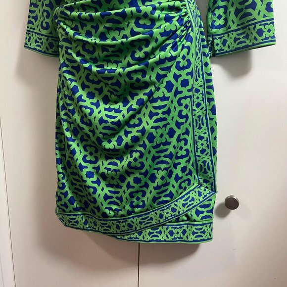 Gretchen Scott Wrap It Up Dress 3/4 Sleeve Stretch Size Large - Picture 5 of 15